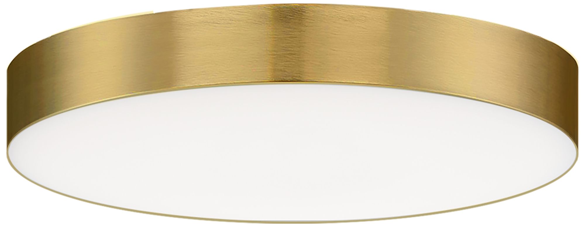 Maxim Trim 5" Satin Brass Round LED Flush Mount 3000K
