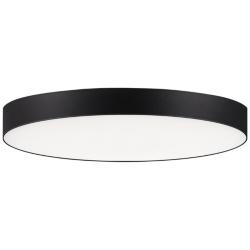Maxim Trim 7&quot; Wide Round Black Modern LED Ceiling Light