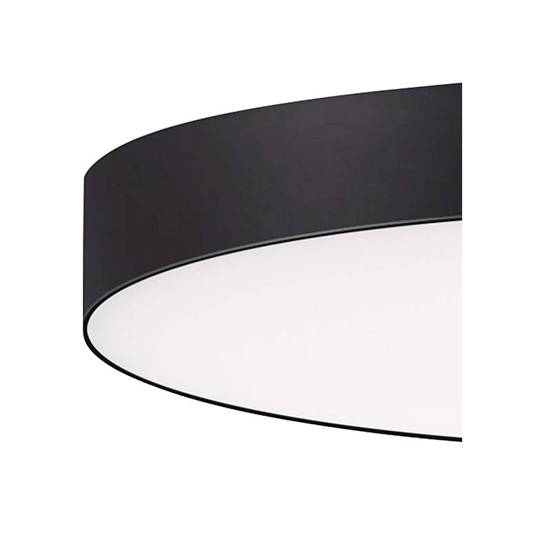 Image 2 Maxim Trim 7" Wide Round Black Modern LED Ceiling Light more views