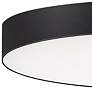 Maxim Trim 7" Wide Round Black Modern LED Ceiling Light