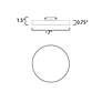 5_Maxim Trim 7" Wide White Finish Modern Disc LED Ceiling Light more views