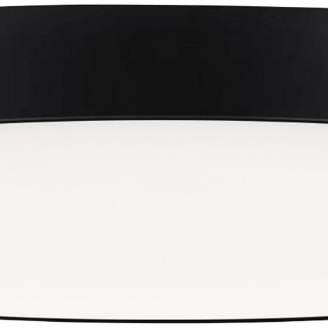 Image 4 Maxim Trim 9" Wide Round Black Wet Rated Modern LED Ceiling Light more views