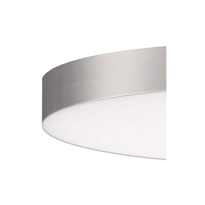 Image 2 Maxim Trim 9" Wide Round Satin Nickel LED Ceiling Light more views