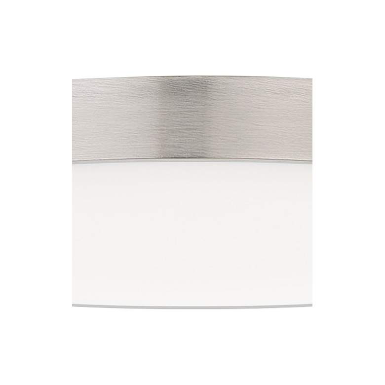 Image 3 Maxim Trim 9 inch Wide Round Satin Nickel LED Ceiling Light more views