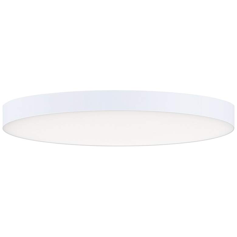 Image 1 Maxim Trim 9 inch Wide Round White LED Ceiling Light