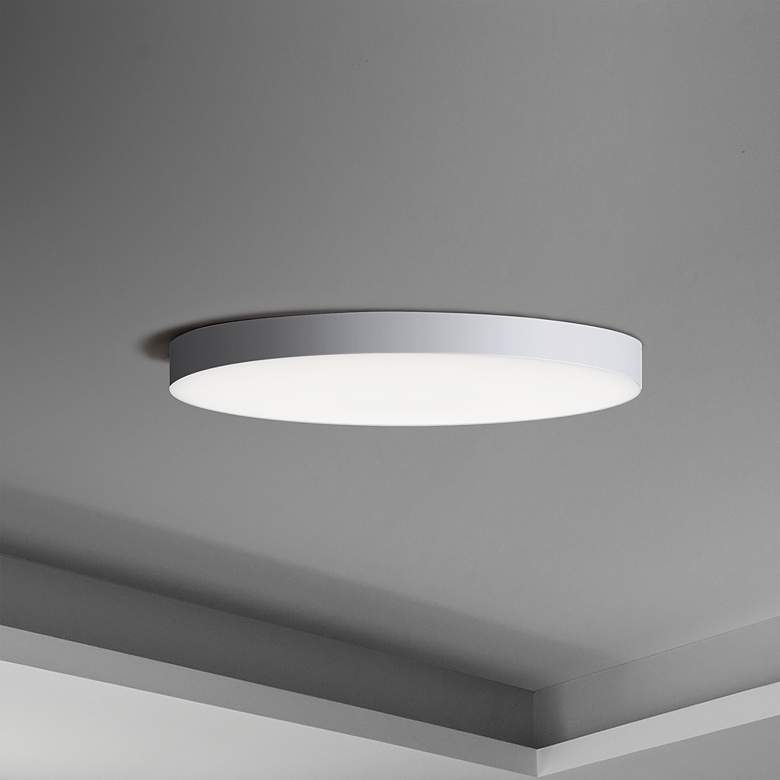 Image 2 Maxim Trim 9 inch Wide Round White LED Ceiling Light more views