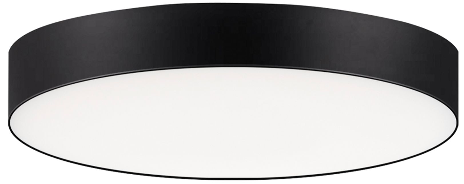 Maxim Trim Eco 11" Black Round LED Flush Mount 3000K