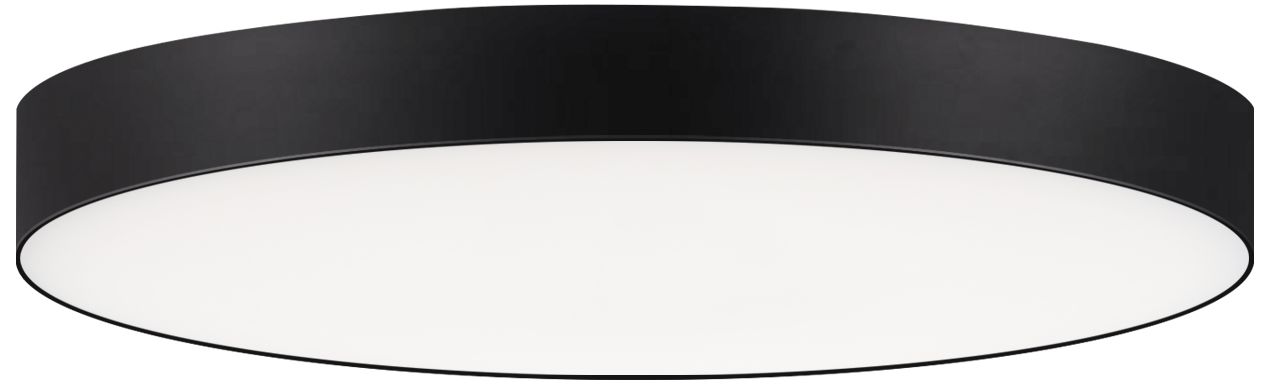 Maxim Trim Eco 7" Black Round LED Flush Mount 3000K
