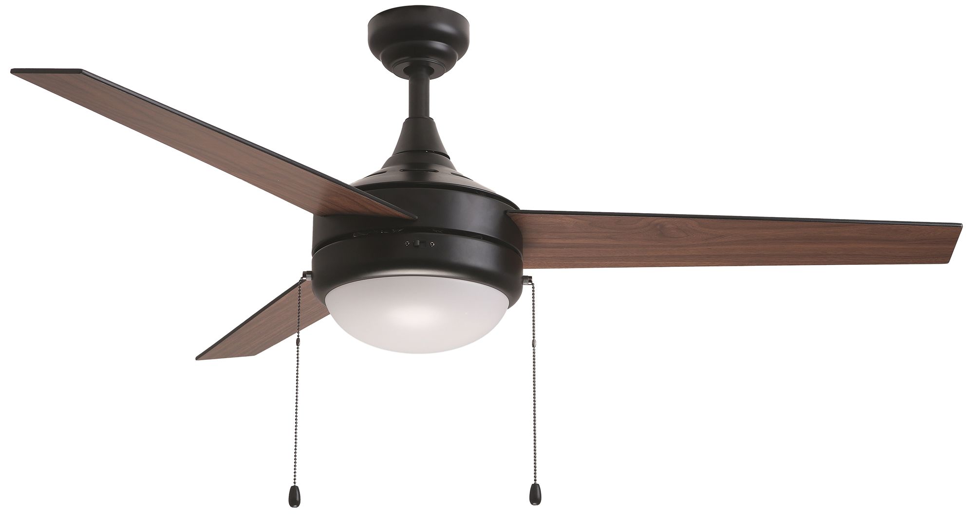 Image 3 Maxim Trio Pull 52" Black 3-Blade Fan w Pull Chain more views