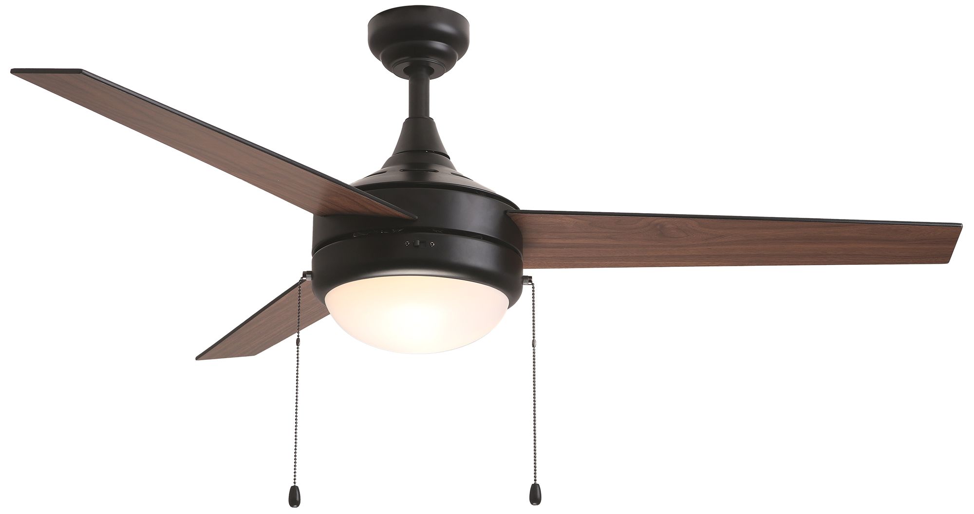 Image 4 Maxim Trio Pull 52" Black 3-Blade Fan w Pull Chain more views