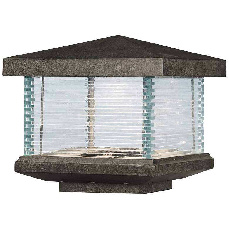 Image 1 Maxim Triumph VX 9 1/4" High LED Outdoor Pier Mount Lantern Deck Light