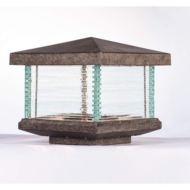 Image 2 Maxim Triumph VX 9 1/4" High LED Outdoor Pier Mount Lantern Deck Light more views