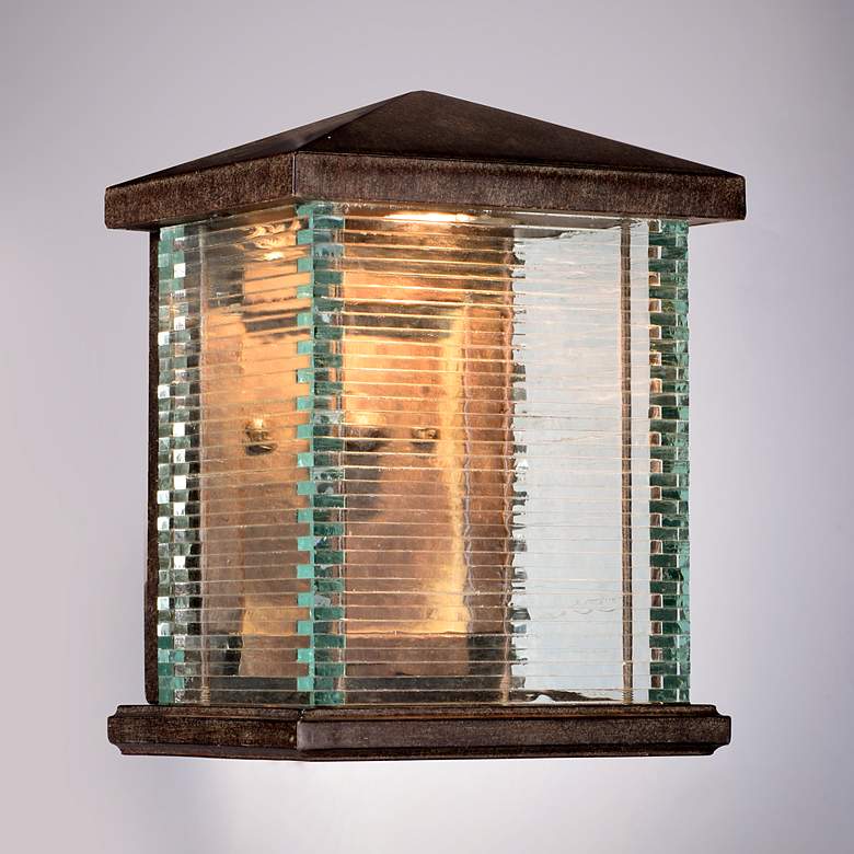 Image 1 Maxim Triumph VX 9 3/4"H Earth Tone LED Outdoor Wall Light