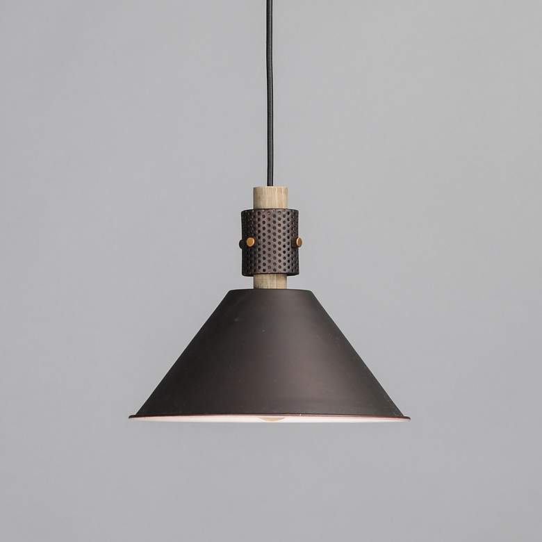 Image 1 Maxim Tucson 11 1/4" Wide Oil-Rubbed Bronze Mini Pendant