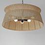 4_Maxim Tulum 28 3/4" Wide Bronze Rattan 6-Light Chandelier more views