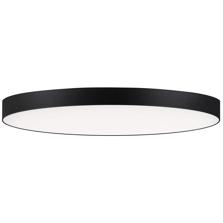 Image 1 Maxim Tuner 7" Wide Modern Round LED Flush Mount Light with Bluetooth