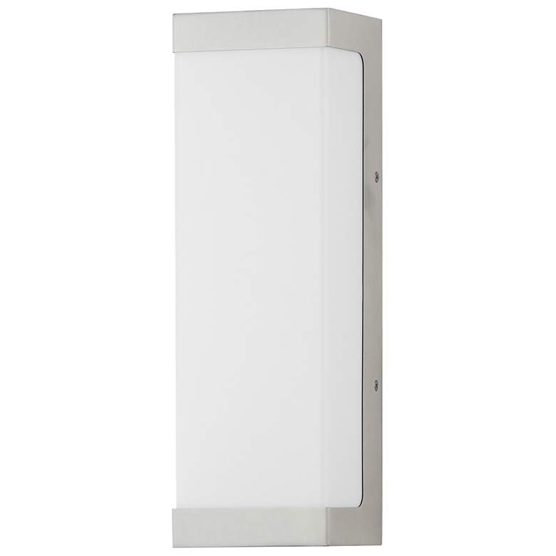Image 1 Maxim Tunnel 15" Brushed Aluminum LED Outdoor Sconce