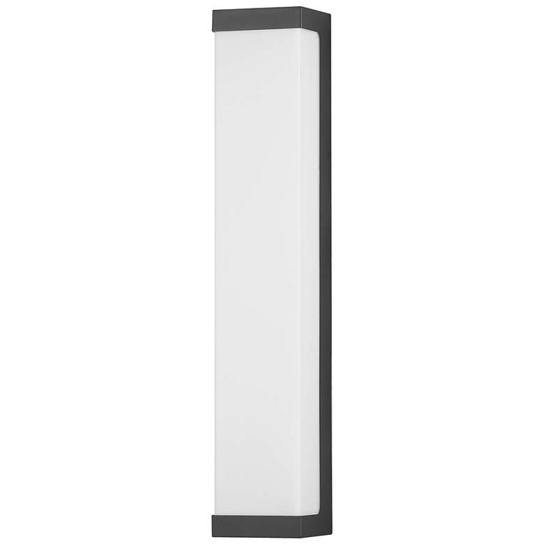 Image 1 Maxim Tunnel 26" Black LED Outdoor Sconce