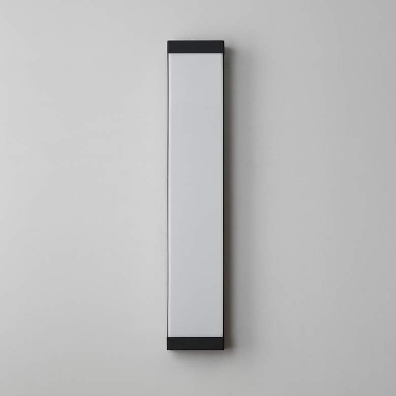 Image 2 Maxim Tunnel 26" Black LED Outdoor Sconce more views