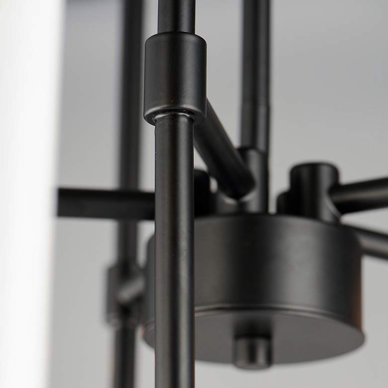 Image 3 Maxim Tux 24" Wide Black Finish 5-Light Modern Candelabra Chandelier more views