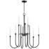 Maxim Tux 30" Wide Black 9-Light Chandelier