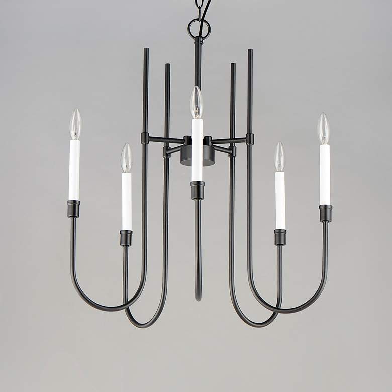 Image 2 Maxim Tux 30" Wide Black 9-Light Chandelier more views