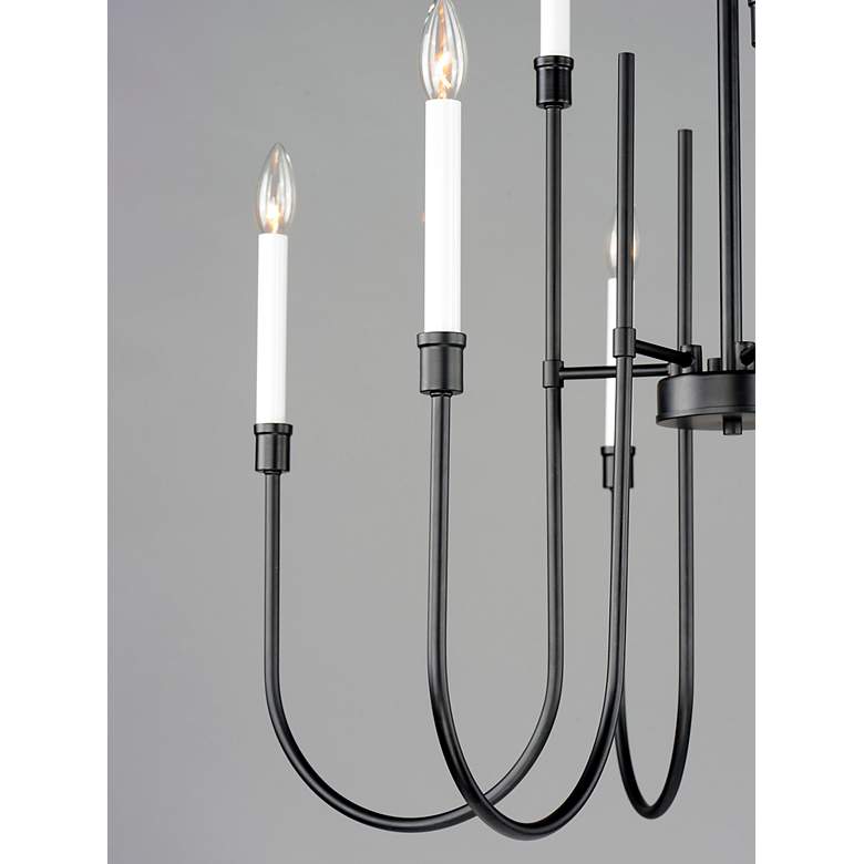 Image 3 Maxim Tux 30" Wide Black 9-Light Chandelier more views