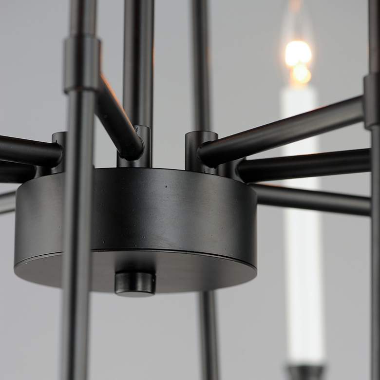 Image 4 Maxim Tux 36" Wide Black and White 12-Light Chandelier more views