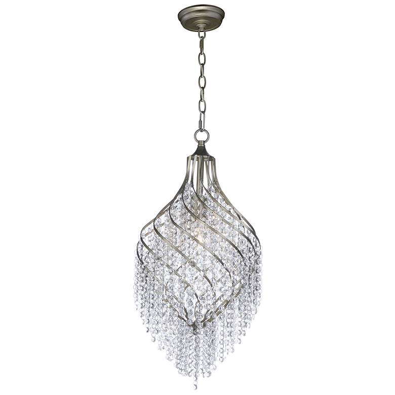 Image 1 Maxim Twirl 11 1/2" Wide Golden Silver Mini Pendant
