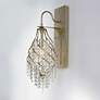 2_Maxim Twirl 22 1/4" High Rustic Golden Silver Crystal Wall Sconce