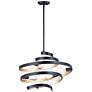 2_Maxim Twister 25" Wide Black and Gold 5-Light Pendant Light