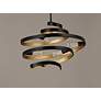 3_Maxim Twister 25" Wide Black and Gold 5-Light Pendant Light more views