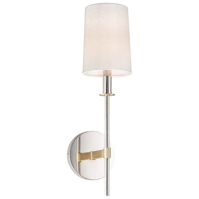 Image 1 Maxim Uptown 19 1/2" High Polished Nickel Wall Sconce
