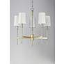 4_Maxim Uptown 26" Wide Brass and Chrome 5-Light Chandelier more views