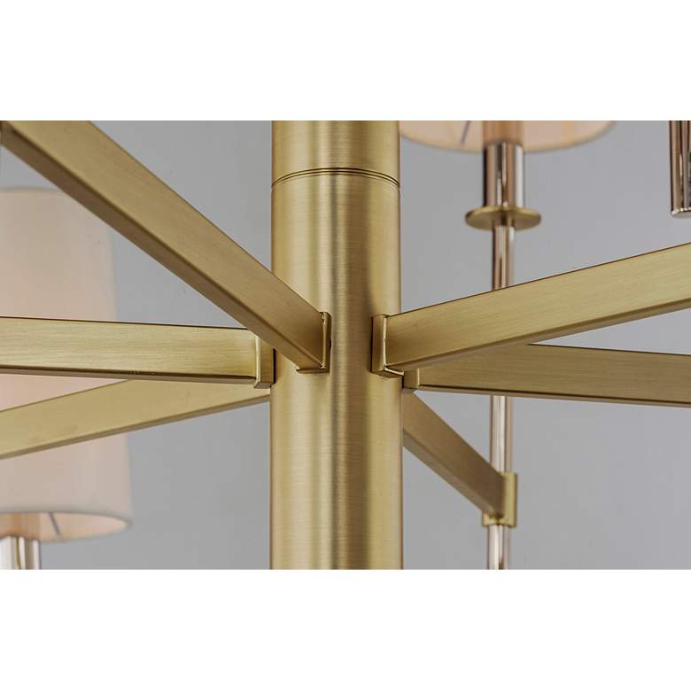 Image 6 Maxim Uptown 26" Wide Brass and Chrome 5-Light Chandelier more views