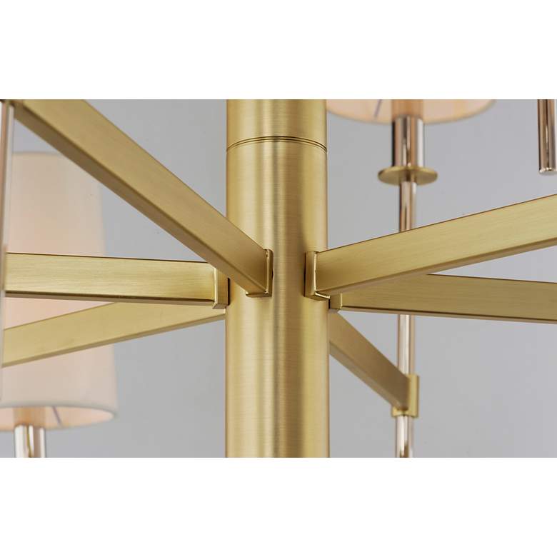 Image 4 Maxim Uptown 35 1/2" Wide 8-Light Brass Finish Shade Chandelier more views