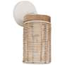 2_Maxim Vannerie 12 1/2" High Ecru Wall Sconce