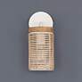 3_Maxim Vannerie 12 1/2" High Ecru Wall Sconce more views