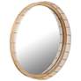 1_Maxim Vannerie 30" Ecru Round Wall Mirror