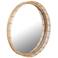 Maxim Vannerie 30" Ecru Round Wall Mirror