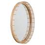 3_Maxim Vannerie 30" Ecru Round Wall Mirror more views