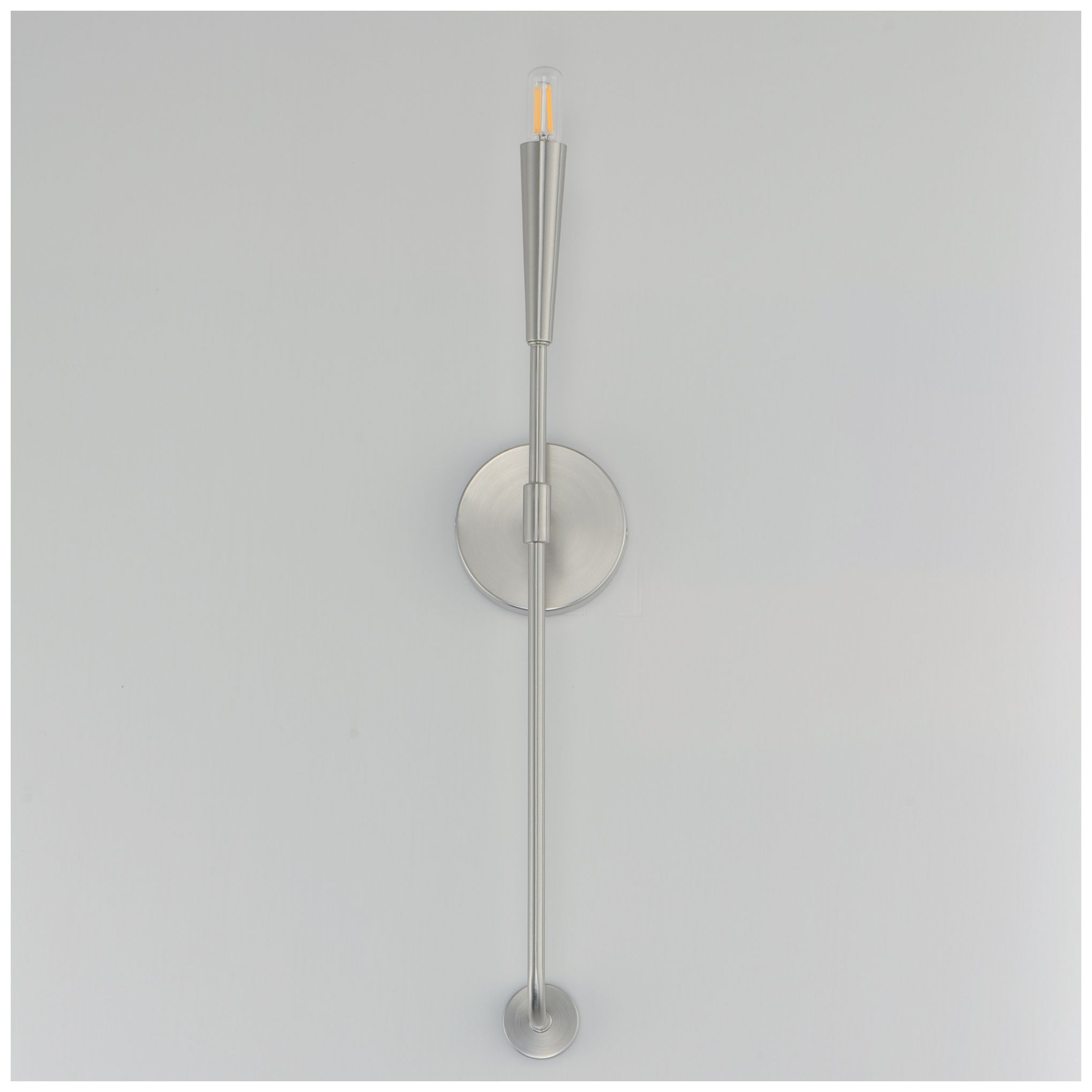 Image 2 Maxim Vela 24" High Satin Nickel 1-Light Sconce more views