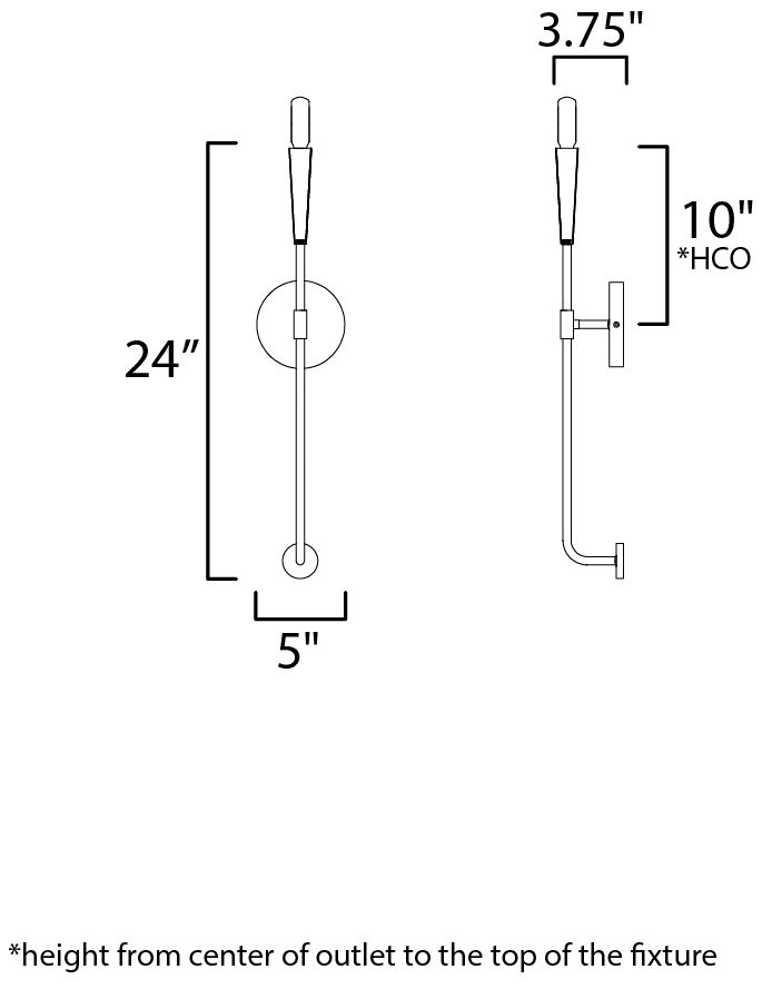 Image 7 Maxim Vela 24" High Satin Nickel 1-Light Sconce more views