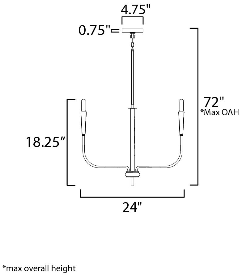 Maxim Vela 24" Wide Satin Nickel 5-Light Chandelier