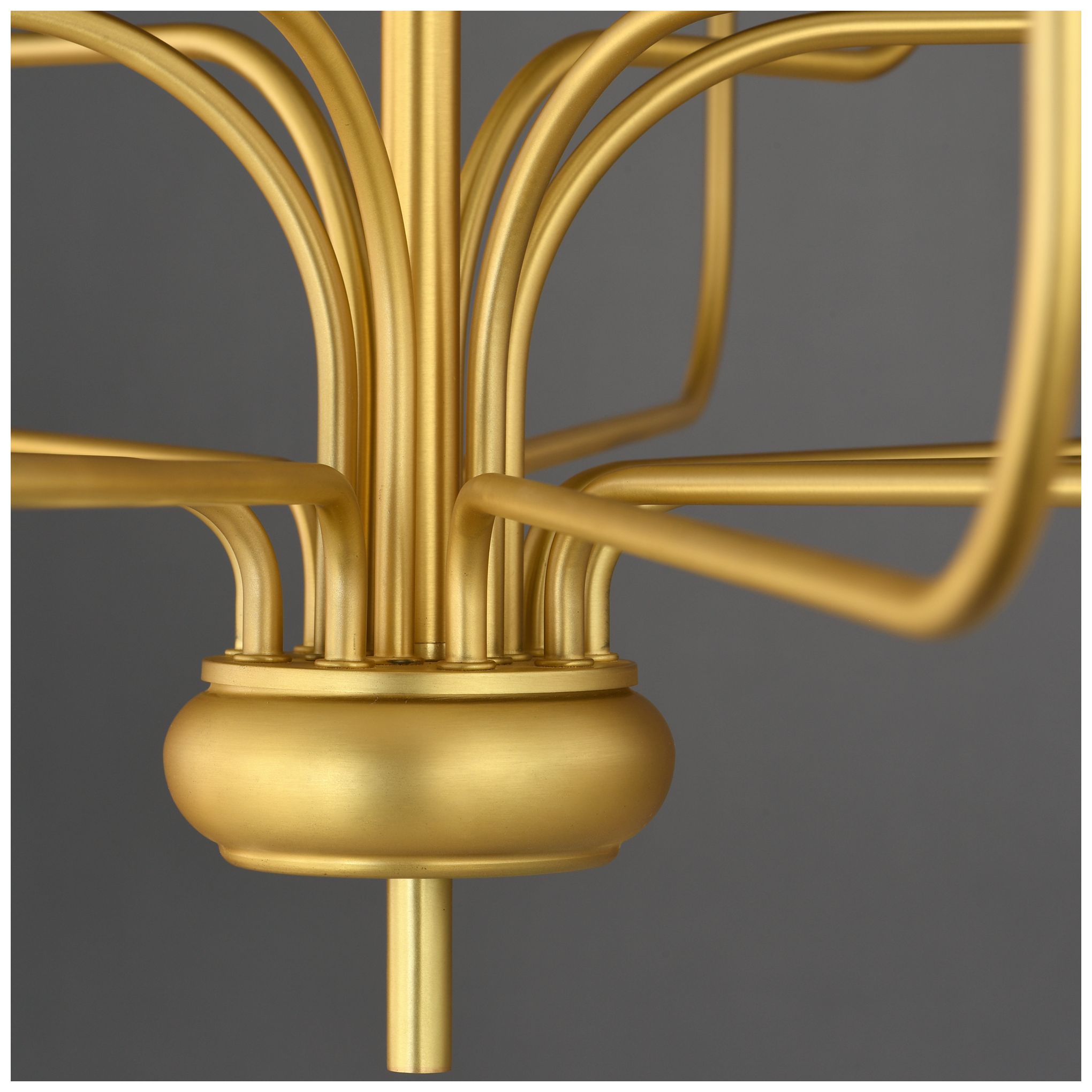 Thumbnail4 of Maxim Vela 40" Satin Brass 18-Light Chandelier more views