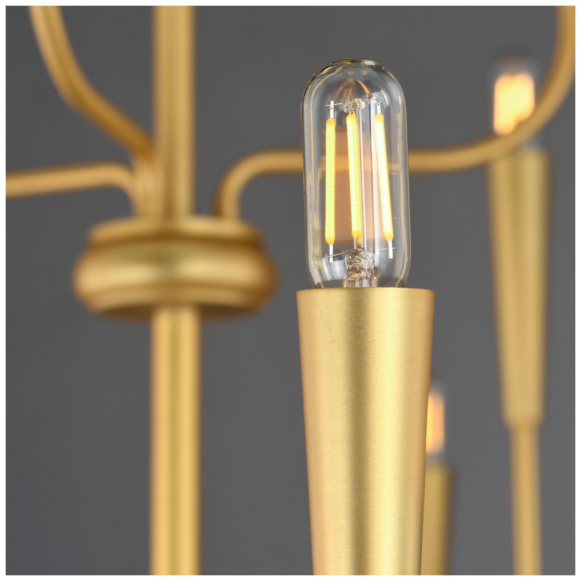 Maxim Vela 40" Satin Brass 18-Light Chandelier