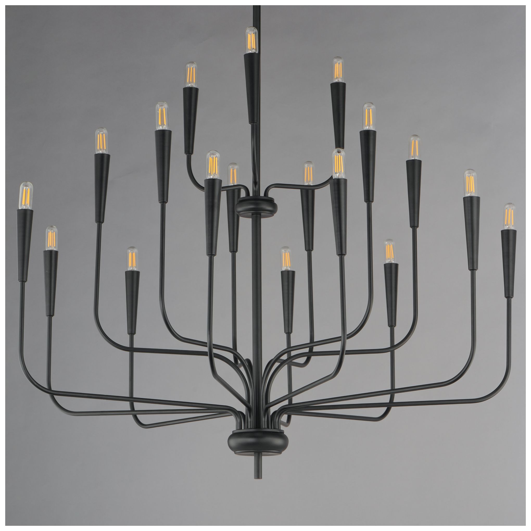 Image 2 Maxim Vela 40" Wide Black 18-Light Chandelier more views