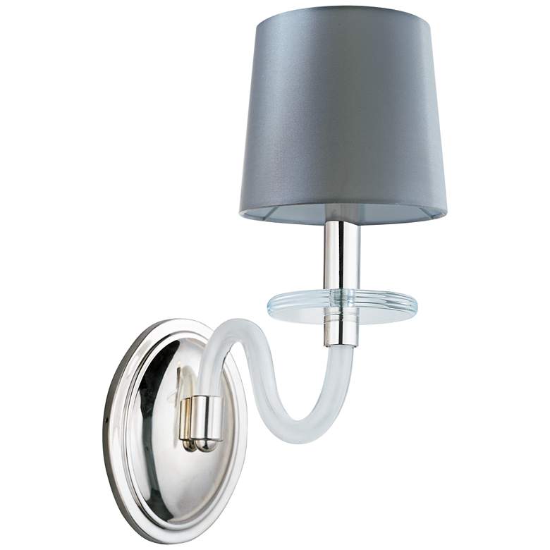 Image 1 Maxim Venezia 14 inchH Nickel Frosted Frosted 1-Light Sconce