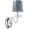 Maxim Venezia 14"H Nickel Frosted Frosted 1-Light Sconce