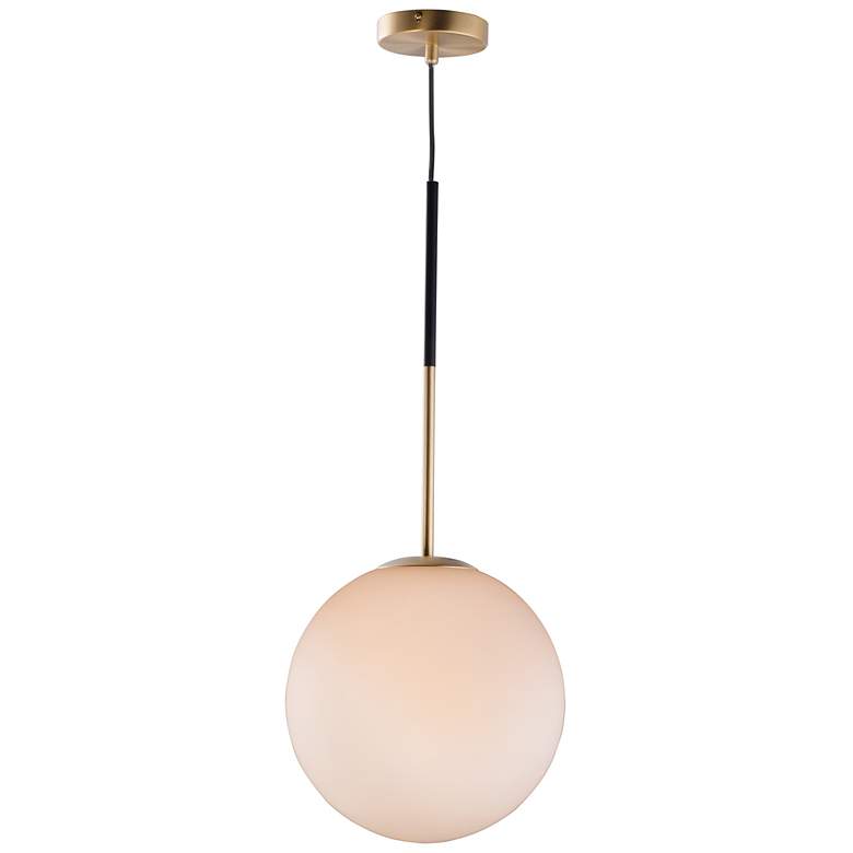 Image 2 Maxim Vesper 11 3/4 inch Wide Satin Brass Modern Orb Mini Pendant